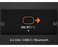 Ajazz GP100 (Switch/PC/iOS/Android) RGB czarny - 1536404 - zdjęcie 8